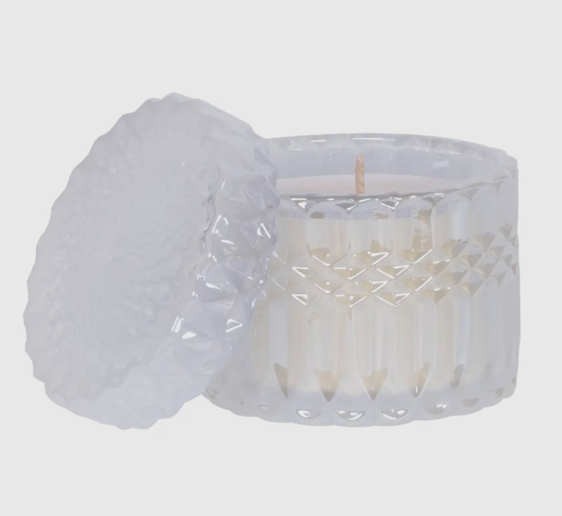 Aqua de Soi 8oz Shimmer Glass Candle