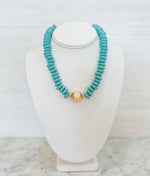 Load image into Gallery viewer, Dayle Disk and Ball Necklace

