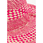 Load image into Gallery viewer, Checkered Straw Weave Sun Hat
