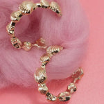 Load image into Gallery viewer, Seashell Hoop Earrings

