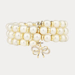 Load image into Gallery viewer, White Pearl Wrap Bracelet
