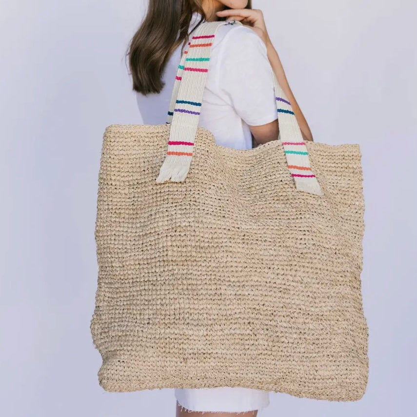 Irma Large Raffia Tote