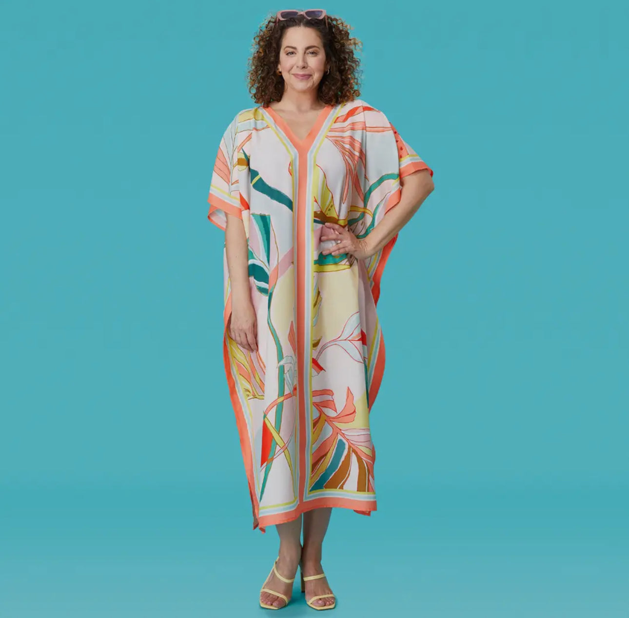 Exotic Leaves Caftan