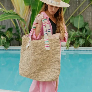 Irma Large Raffia Tote