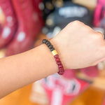 Load image into Gallery viewer, Nandina Bracelet Garnet/Black
