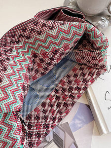 Checkerboard Woven Handbag Bags