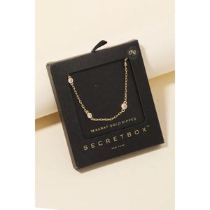 Chain Link Stud Necklace