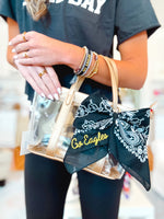 Load image into Gallery viewer, Embroidered Eagles Bandana Bow Charm
