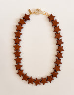 Load image into Gallery viewer, Star Necklace Large Brown

