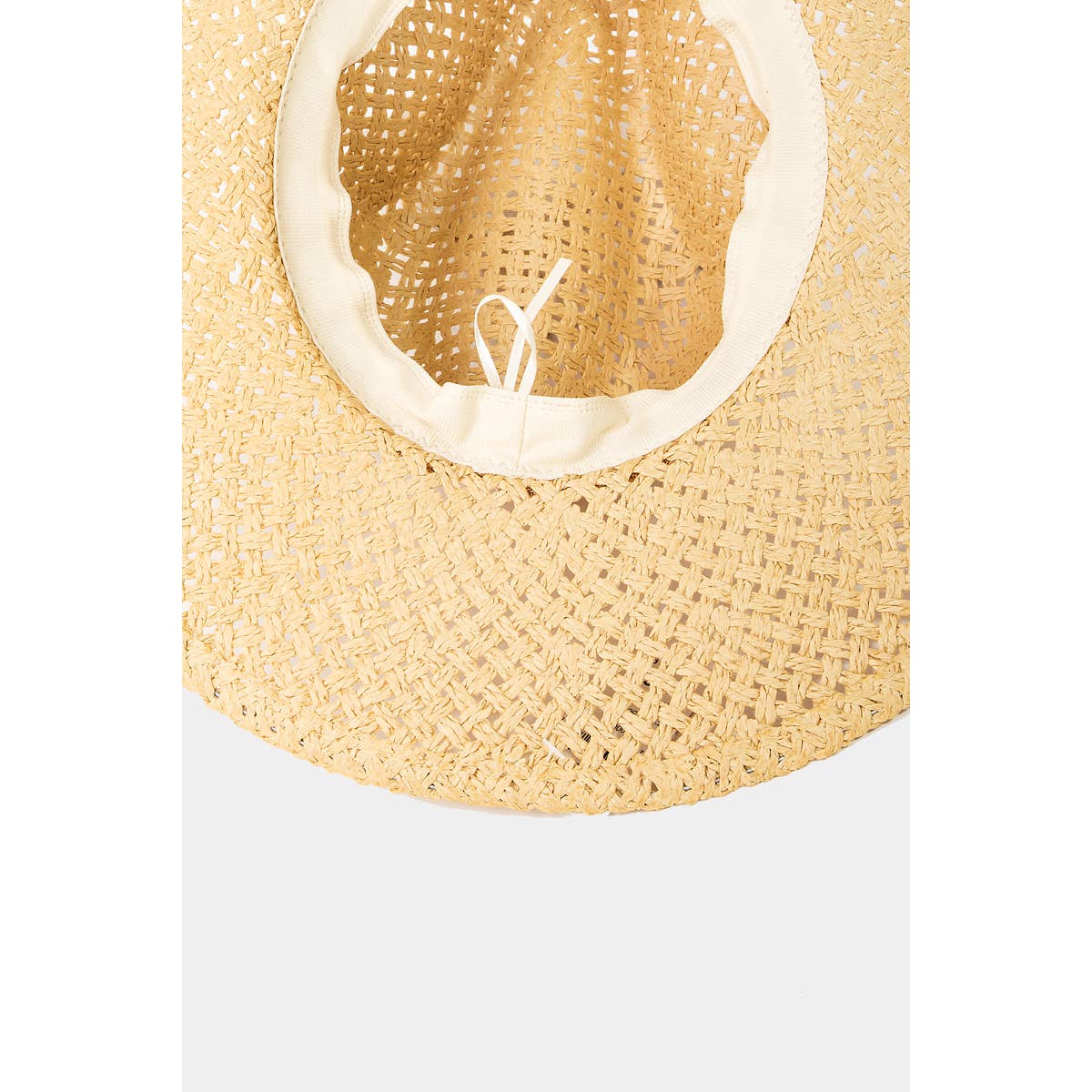 Natural Basket Weave Sun Hat