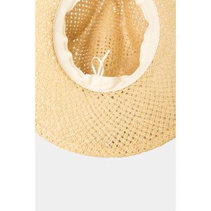 Natural Basket Weave Sun Hat