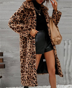 Leopard Faux Fur Coat