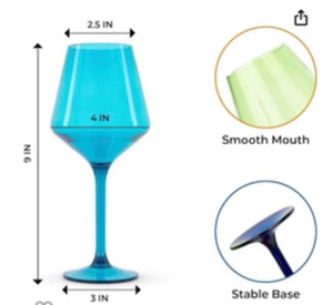 Acrylic Stemmed Wine Glasses