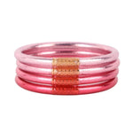 Load image into Gallery viewer, Budha Girl Carousel Pink All Weather Bangles (AWB)
