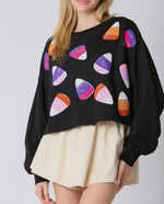 Load image into Gallery viewer, I Want Candy Cropped Sweatshirt *More Colors*
