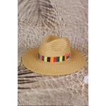 Load image into Gallery viewer, Multi Color Stripe Band Straw Hat
