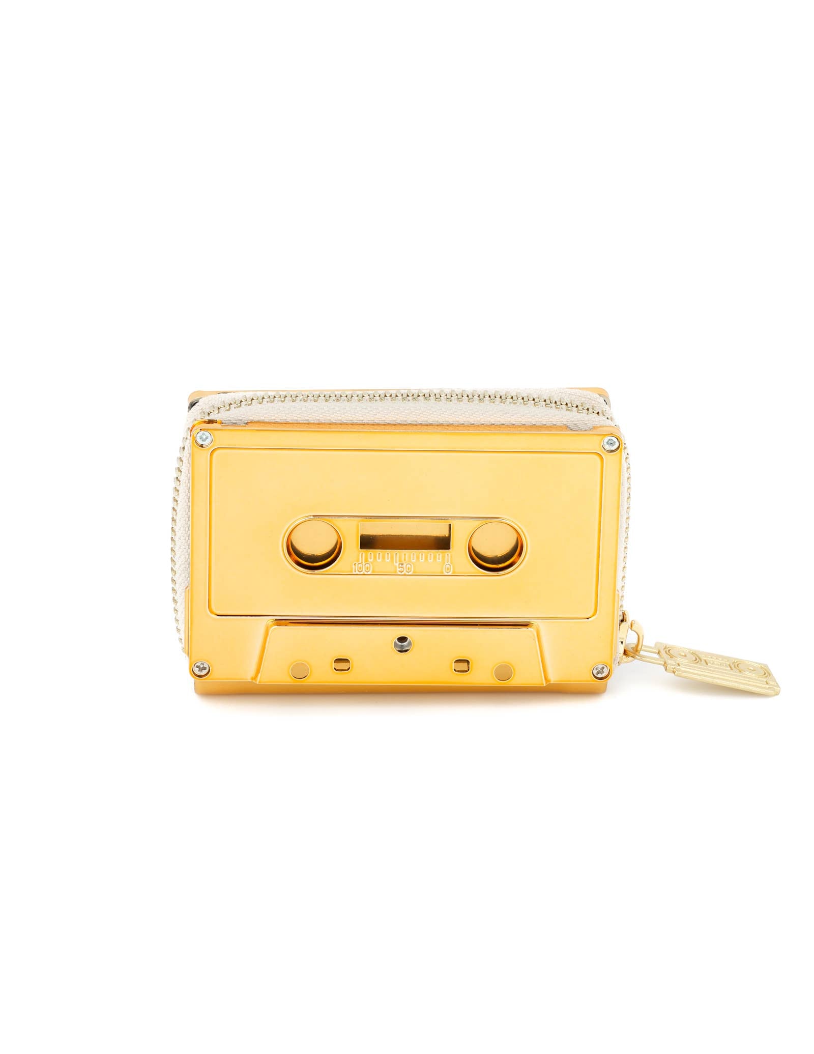 Retro Cassette Mixtape Wallet | Gold Chrome