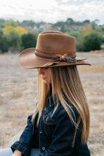 Load image into Gallery viewer, Unstoppable Wool Felt Western Drifter Cowboy Hat
