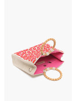 Load image into Gallery viewer, Pink Leopard Handheld with Crossbody Straps
