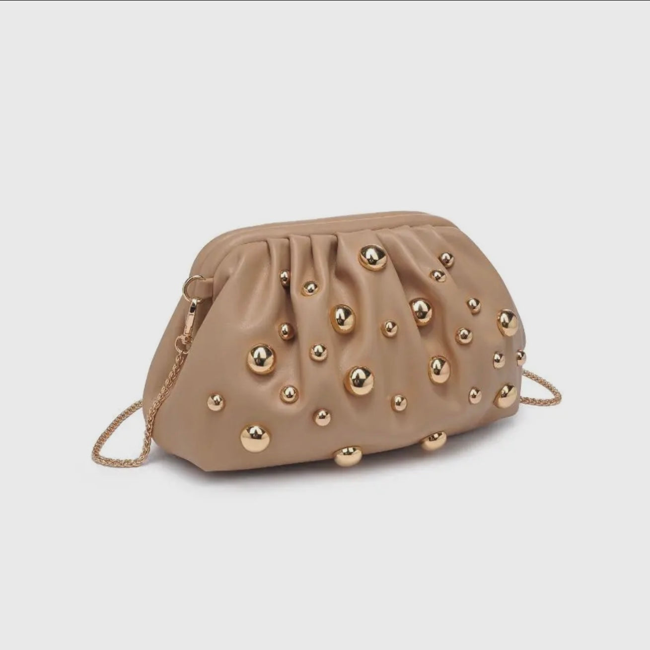 Carey Studded Clutch