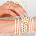 Load image into Gallery viewer, White Pearl Wrap Bracelet
