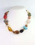 Load image into Gallery viewer, Rumford Large Stone Necklace

