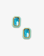 Load image into Gallery viewer, Screwback Stud Earrings Whitney Aqua
