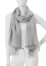 Load image into Gallery viewer, Silver Metallic Evening Wrap
