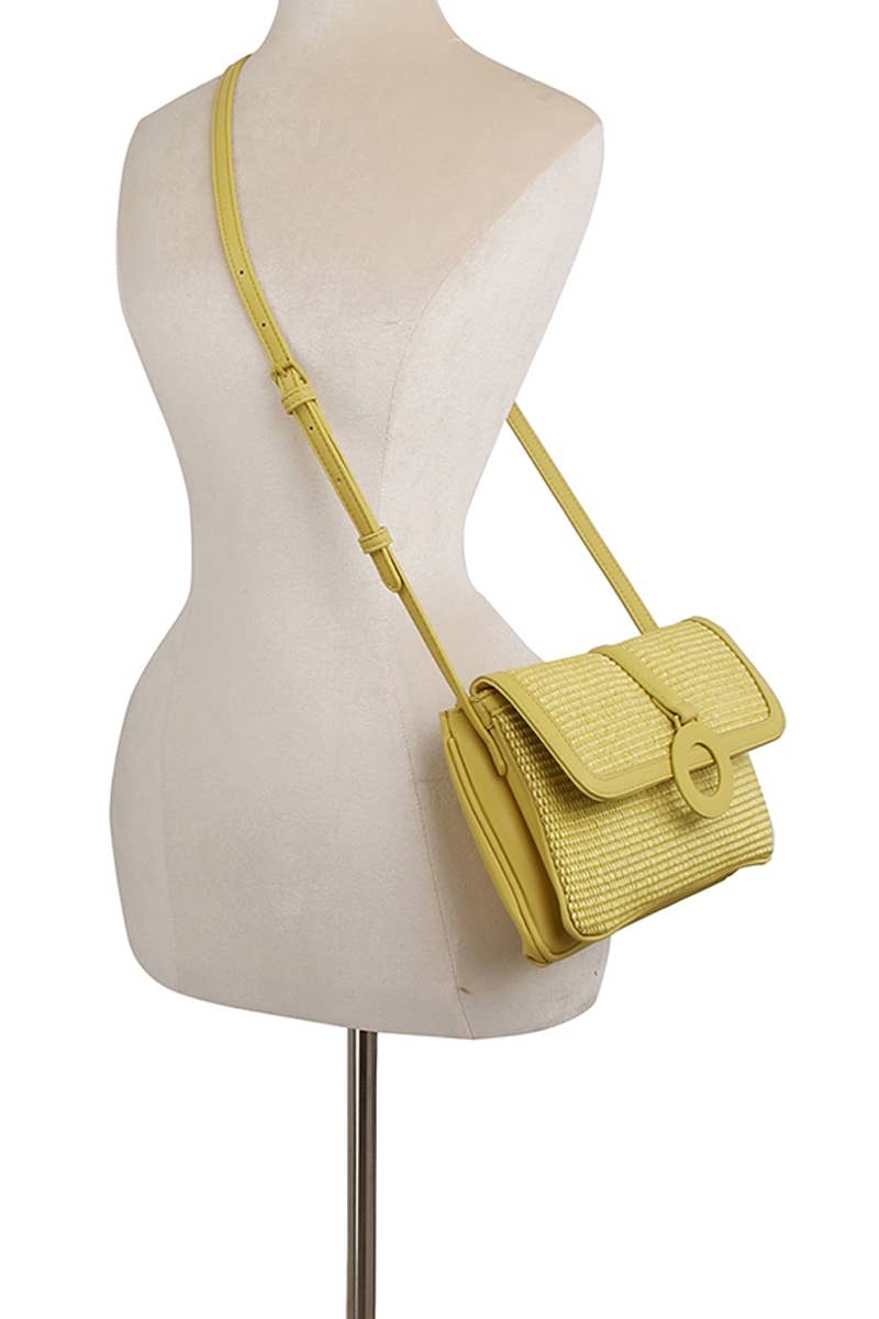 Straw Crossbody Bag