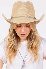 Load image into Gallery viewer, Cowboy Straw Sun Hat
