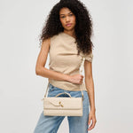 Load image into Gallery viewer, Ada Top Handle Woven East West Clutch Crossbody
