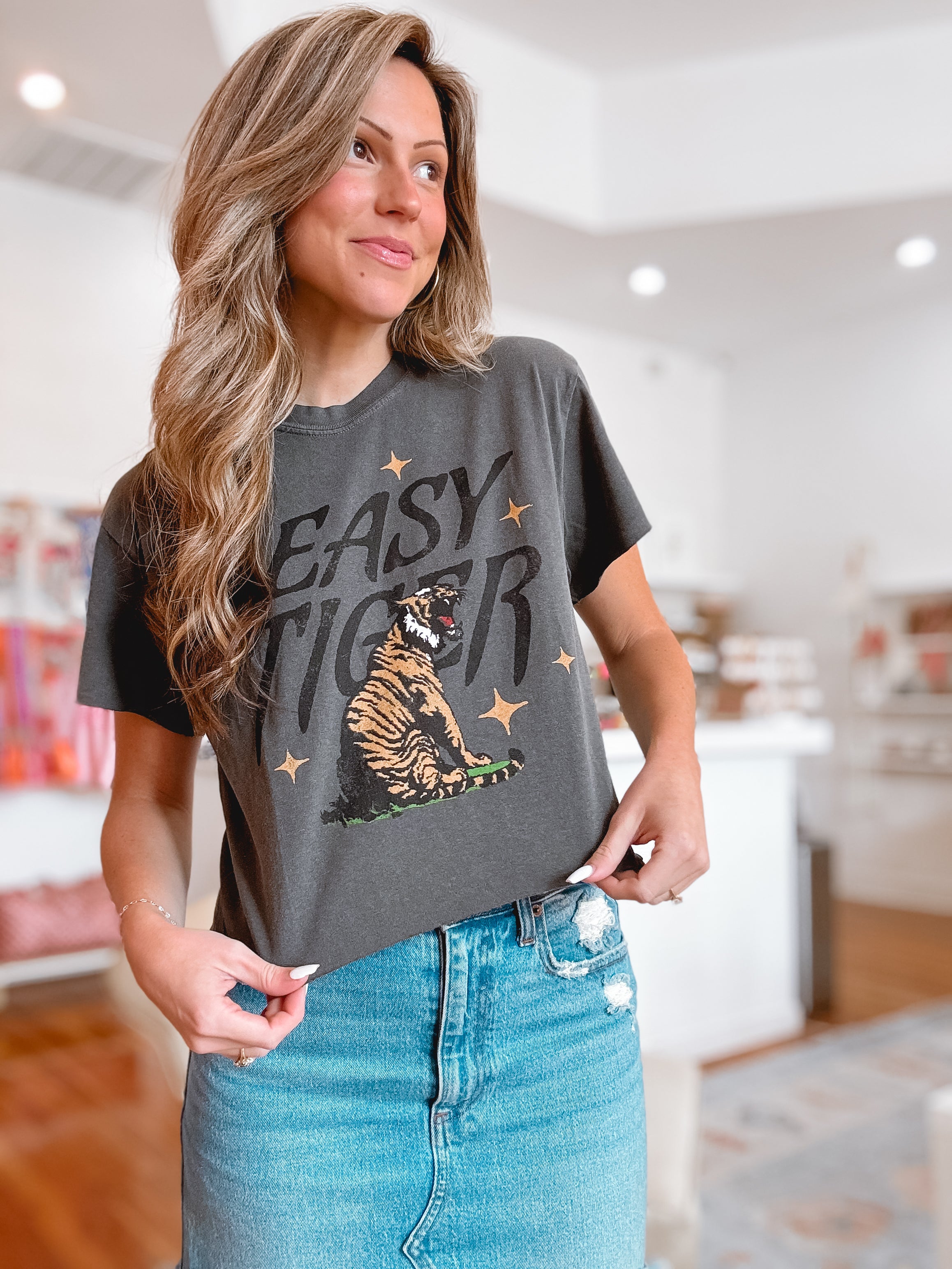 Easy Tiger Vintage Crop Tshirt