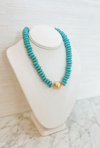 Dayle Disk and Ball Necklace