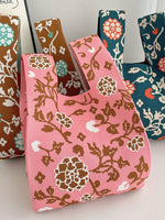 Load image into Gallery viewer, Floral Printed Woven Handbag
