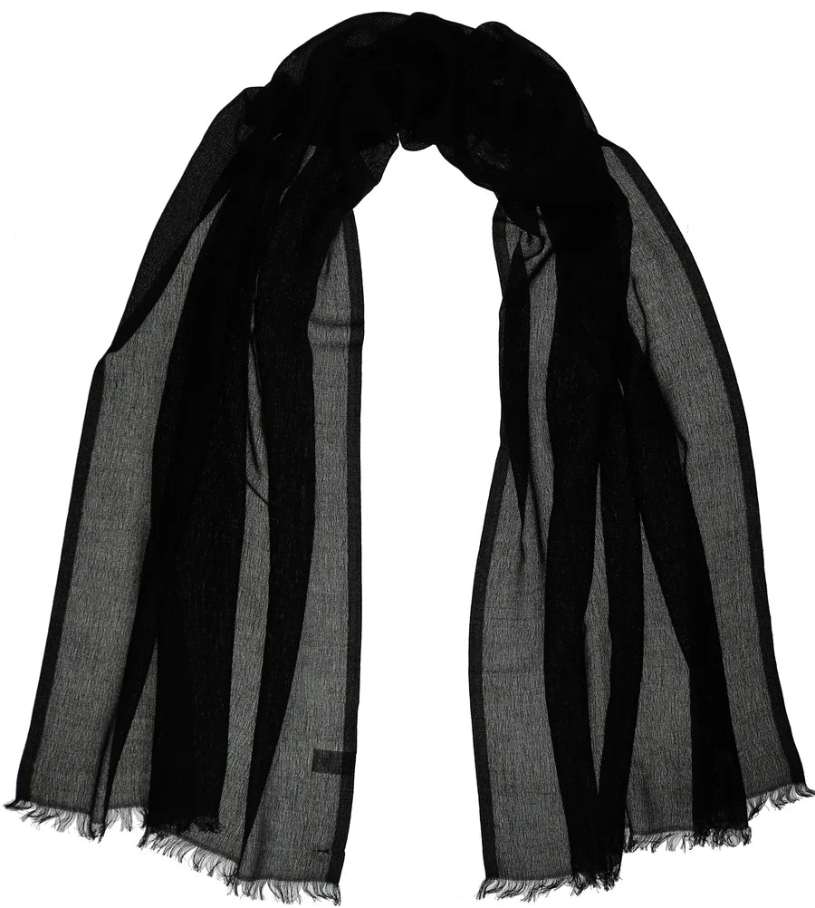 Black Metallic Evening Wrap