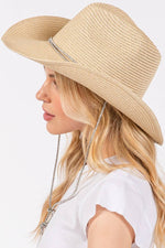 Load image into Gallery viewer, Cowboy Straw Sun Hat
