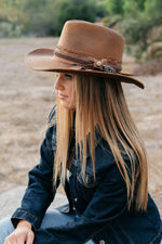 Load image into Gallery viewer, Unstoppable Wool Felt Western Drifter Cowboy Hat
