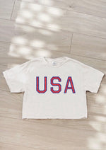 Load image into Gallery viewer, USA Cropped Tee
