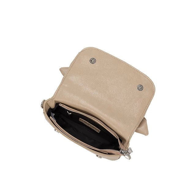 Faye Beige Recycled Vegan Crossbody Bag