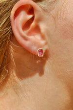 Load image into Gallery viewer, Screwback Stud Earrings Whitney Bubblegum Pink
