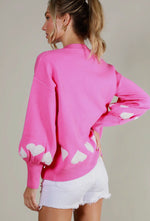 Load image into Gallery viewer, Piece Of My Heart Sweater Pink
