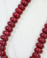Load image into Gallery viewer, Burgundy Pipestone Marble Necklace
