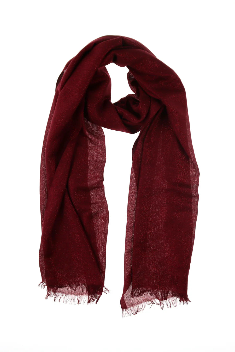 Burgundy Metallic Evening Wrap