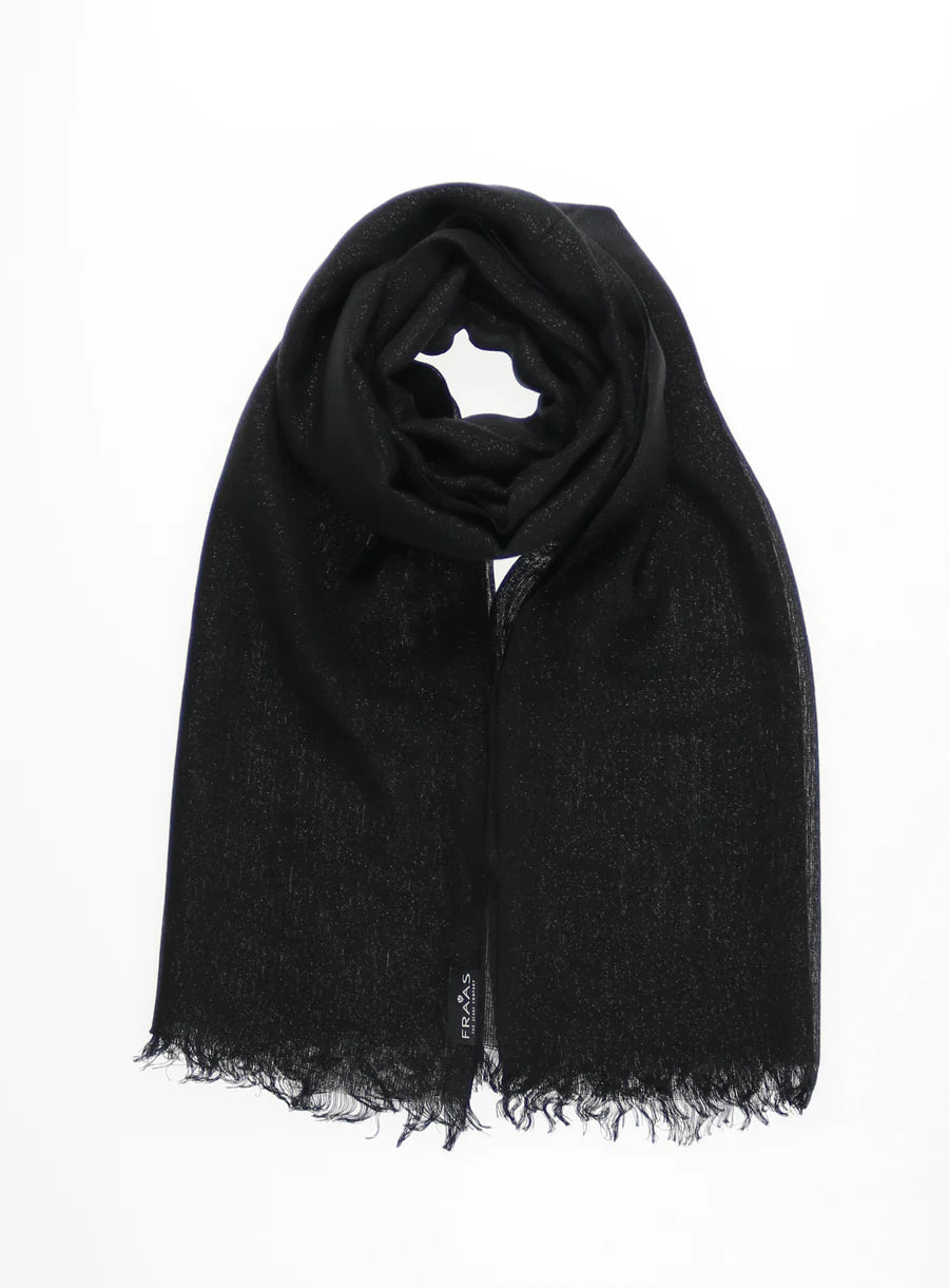 Black Metallic Evening Wrap