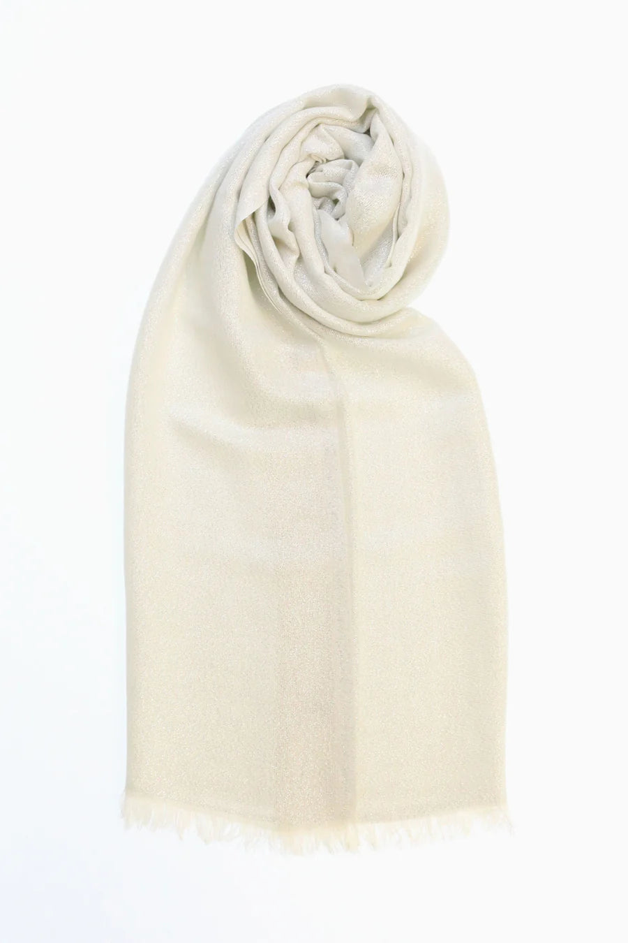 Ivory Metallic Evening Wrap