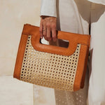 Load image into Gallery viewer, Rattan Cane Weave Clutch
