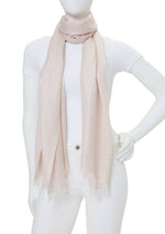 Load image into Gallery viewer, Taupe/Rose Gold Metallic Evening Wrap
