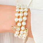 Load image into Gallery viewer, White Pearl Wrap Bracelet

