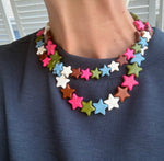Load image into Gallery viewer, Star Necklace Small Fall Mix

