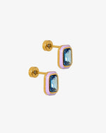Load image into Gallery viewer, Screwback Stud Earrings Whitney Violet Bloom
